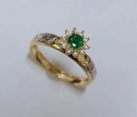 Anel de Formatura em Ouro com pedra